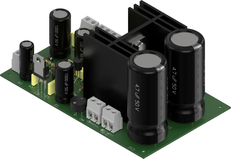 3D rendering illustration of an electronic circuit