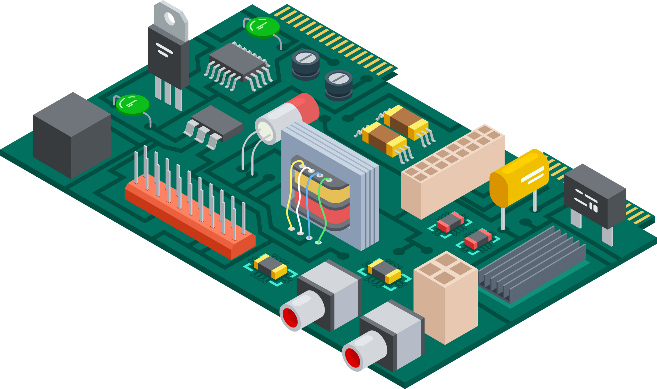 Circuit board isometric